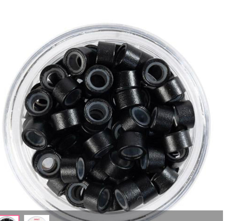 Beads Micro Links Soft Silicone Lined Beads 250pcs