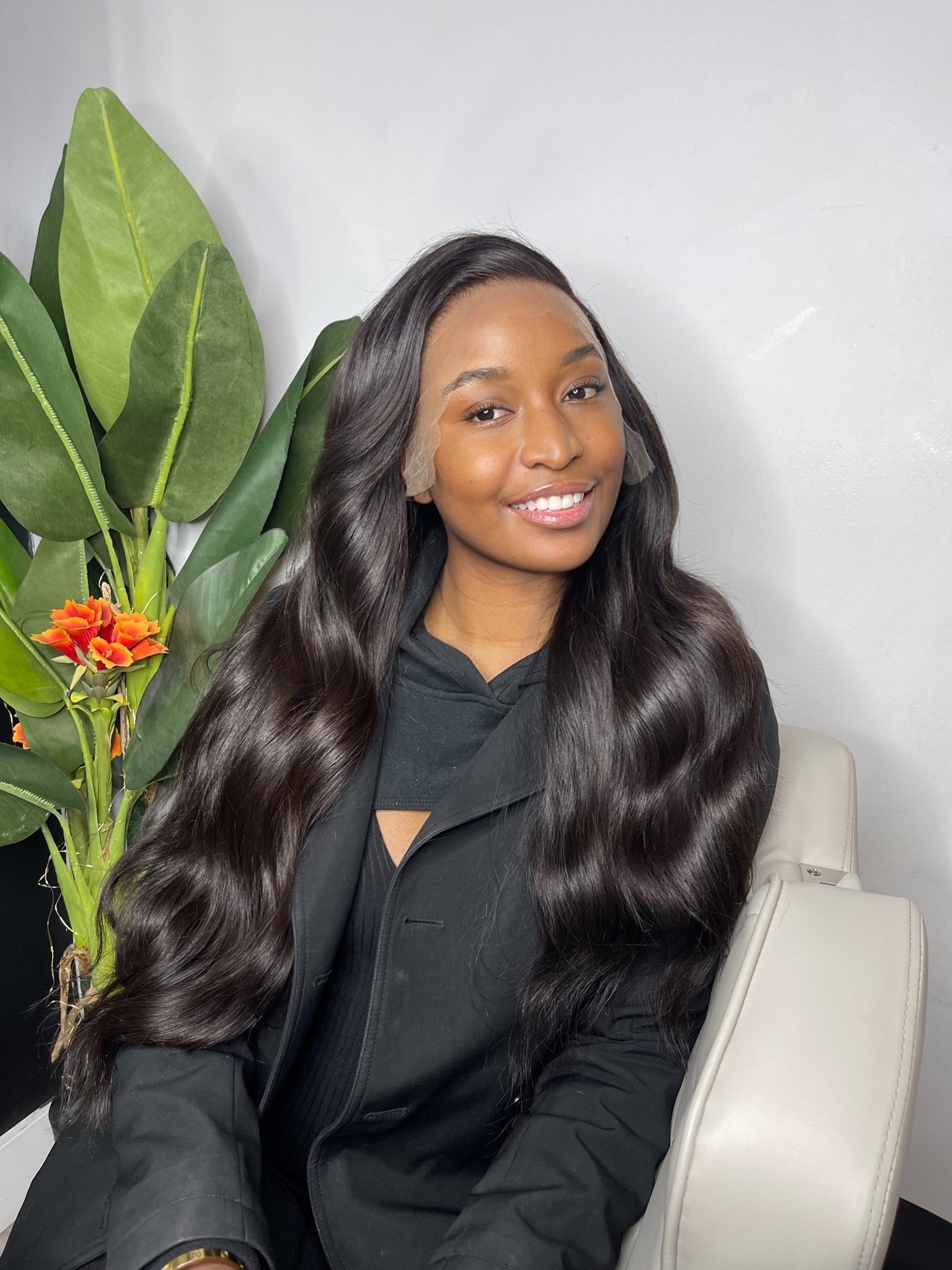 Layered bangs Glueless Body Wave Wig
