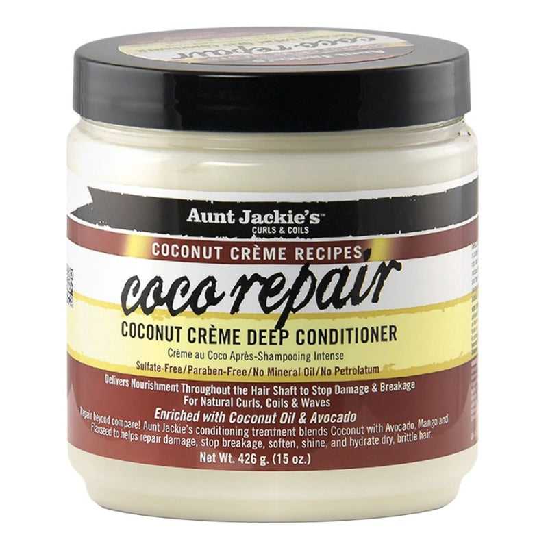 AUNT JACKIE'S Coco Repair Coconut Cream Deep Conditioner (15oz) Hair Care Products