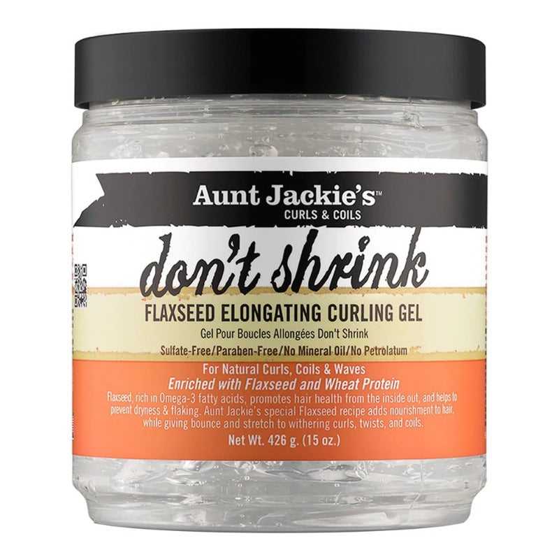 AUNT JACKIE'S Don't Shrink Flaxseed Elongating Curl Gel (15oz) Hair Care Products