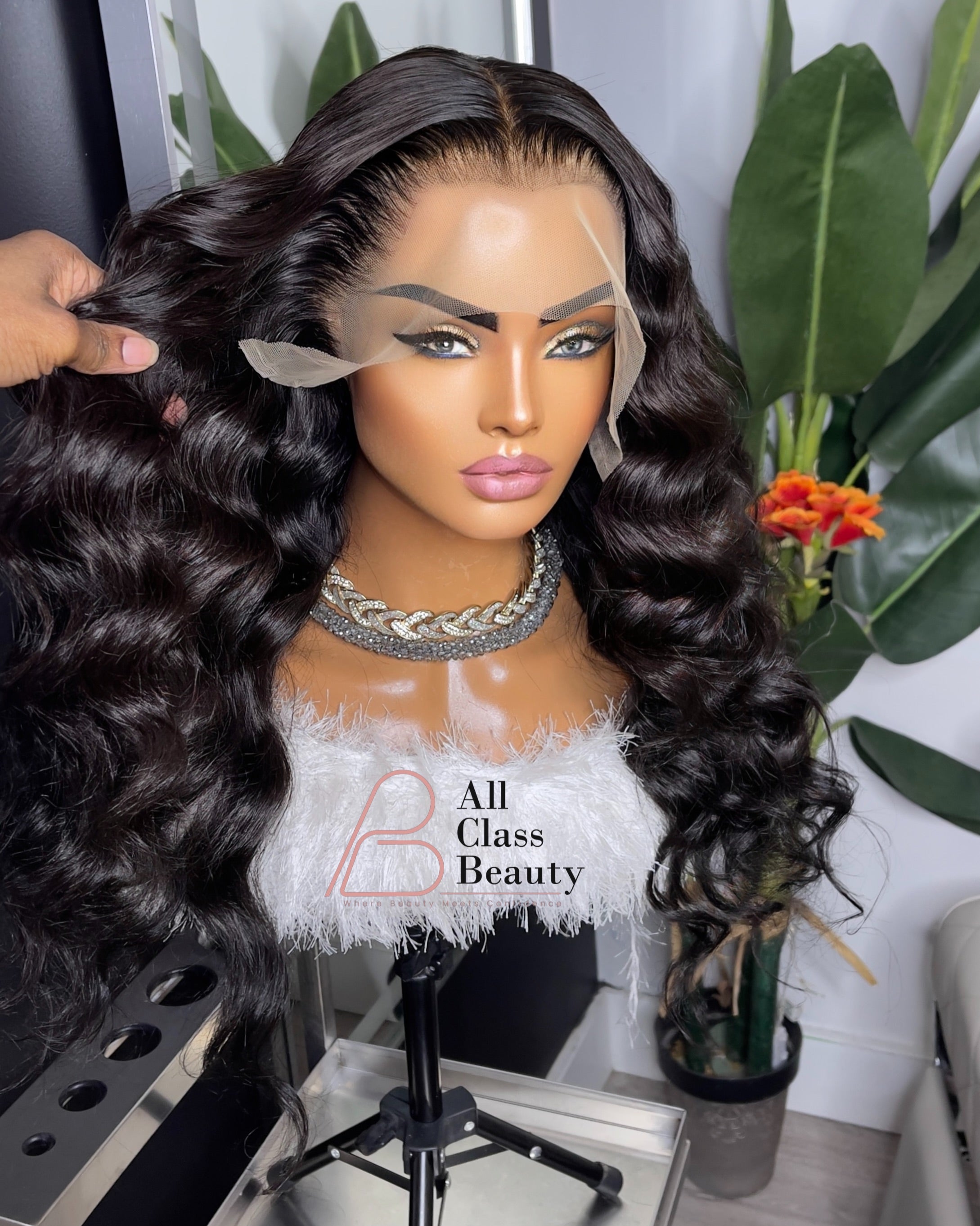 Hot Girl Glueless  front wig