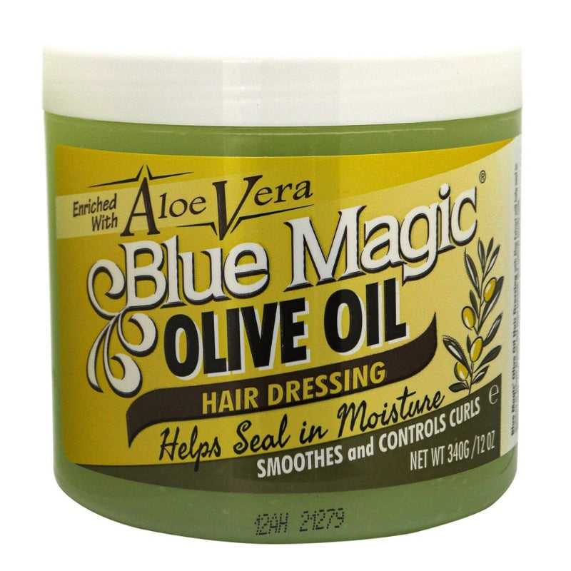 BLUE MAGIC Olive Oil Hair Dressing (12oz) Hair Care Products