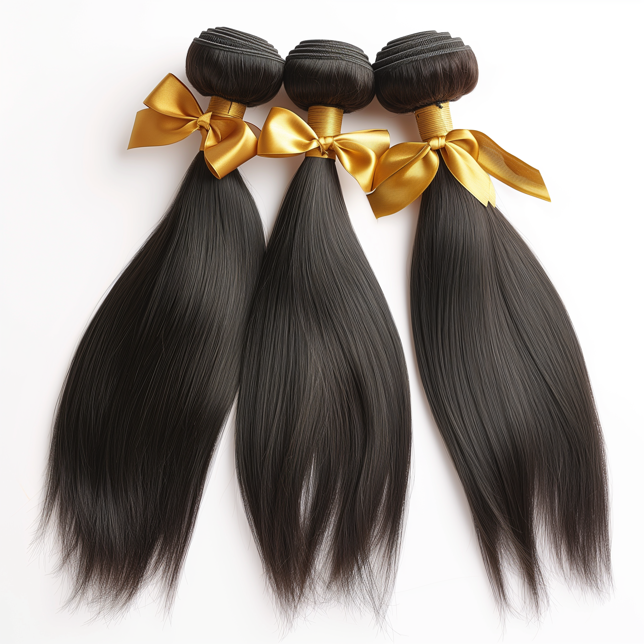 100% Human Hair Wefts Bone Straight Bundle Hair Weave