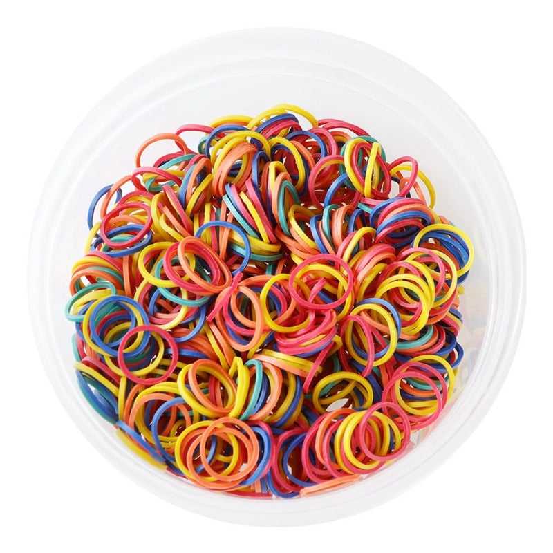 KIM & C 1000pcs Rubber Bands Hair Care Products