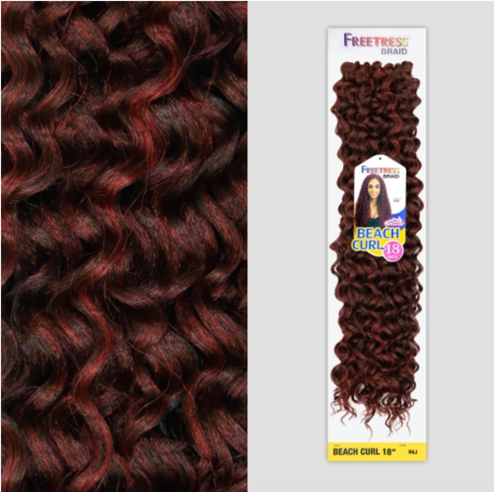 FreeTress Synthetic Hair Crochet Braids Beach Curl 22"