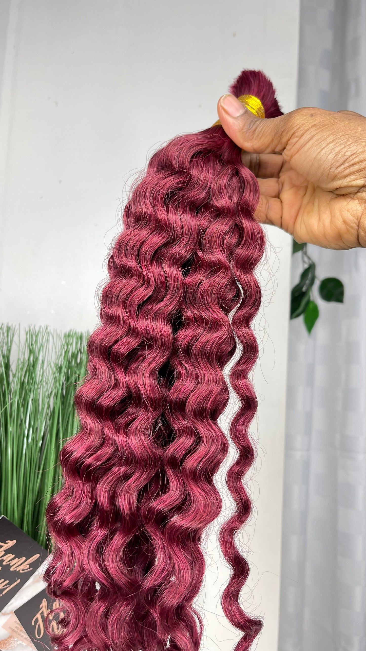 boho braids 100% real human hair bulk.