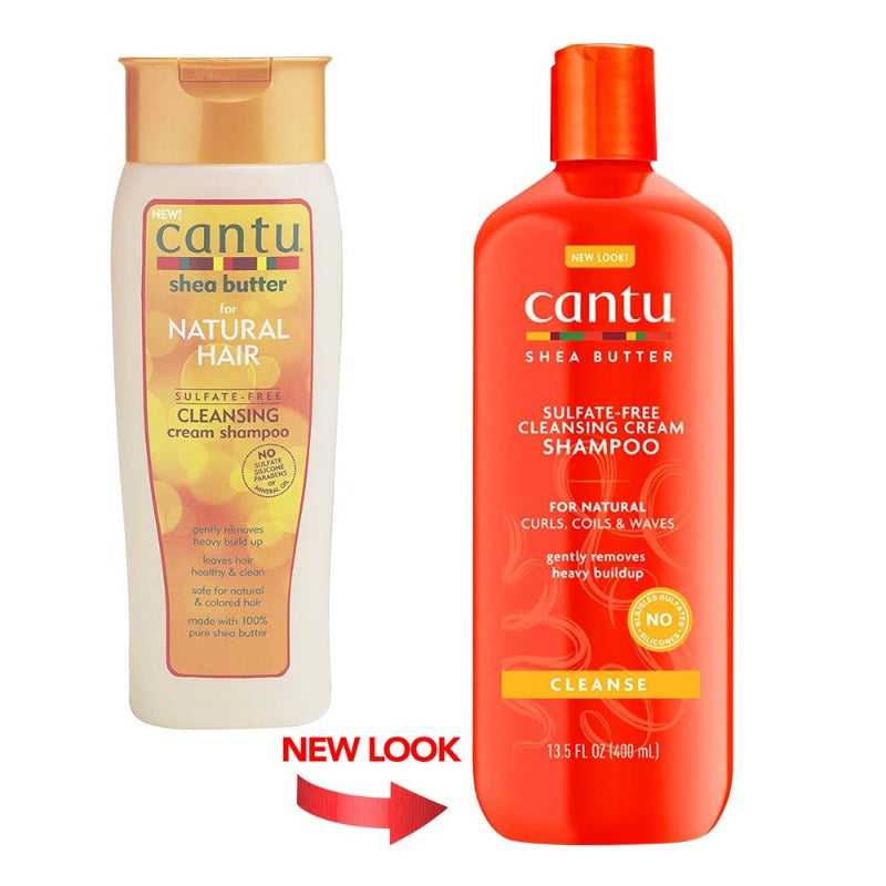 CANTU Shea Butter Sulfate Free Cleansing Cream Shampoo (13.5oz) Clip-In Hair Extensions