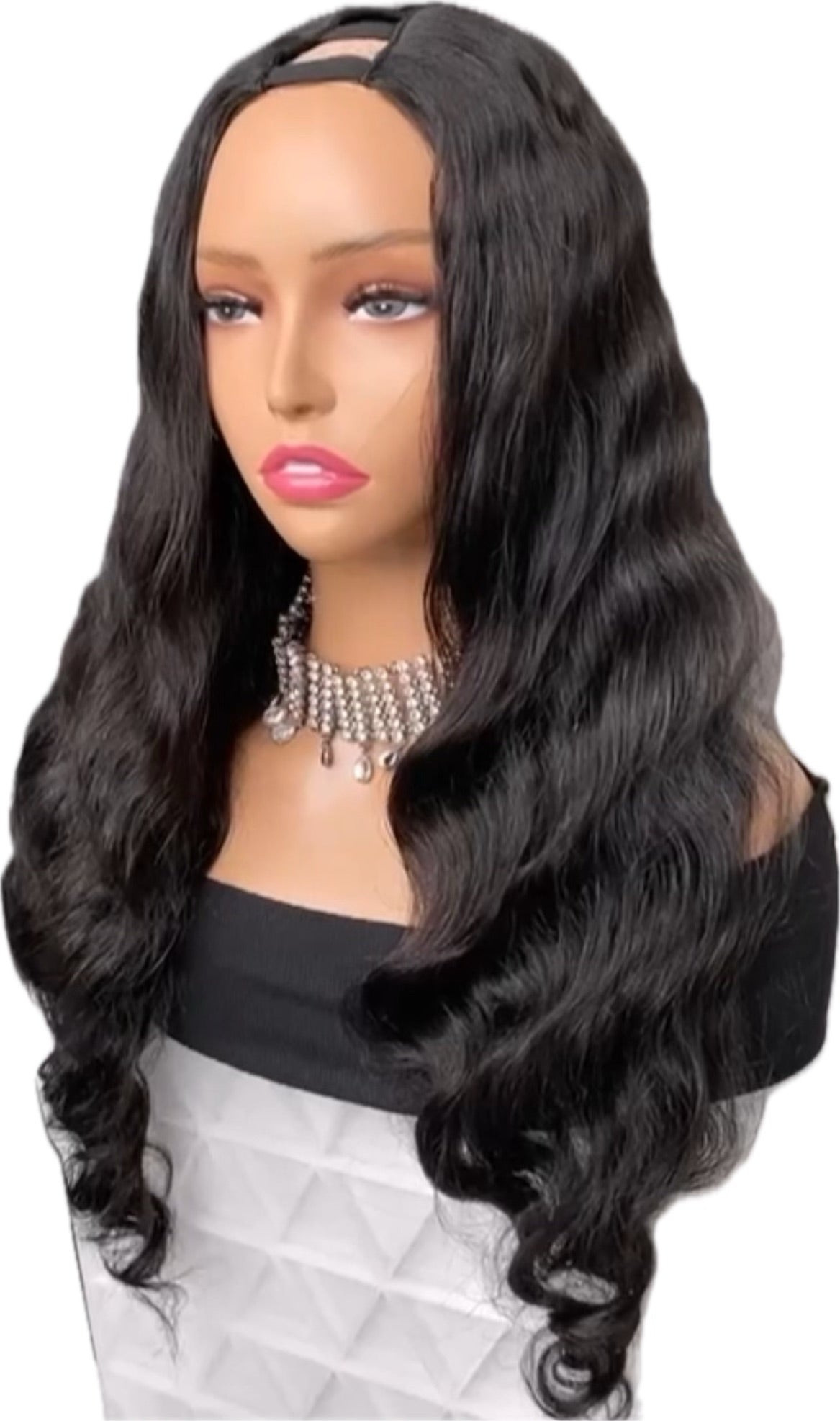 Real human hair U part wigs