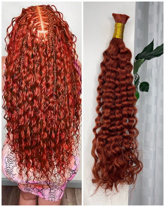 WATER WAVE BULK 100% real human hair