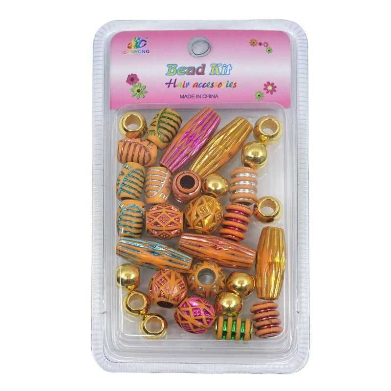 INTERVISION Wooden Beads Assorted Hair Care Products