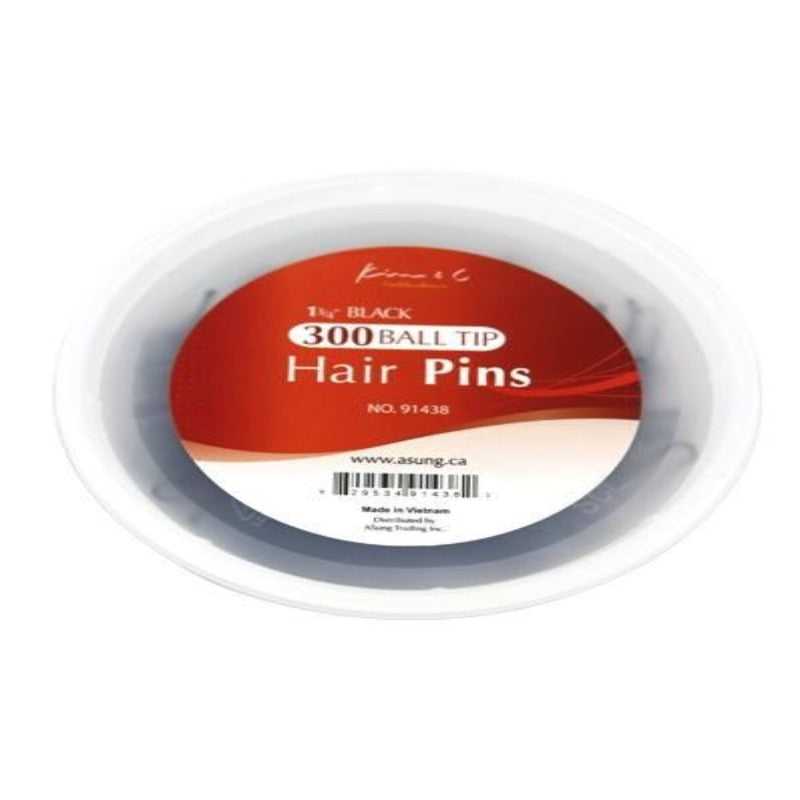 KIM & C 300pcs Ball Tip Hair Pins (1 3/4inch) (300pcs/jar) Hair Care Products