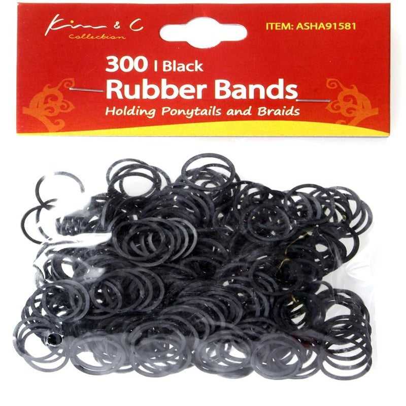 KIM & C 300pcs Rubber Bands Hair Care Products