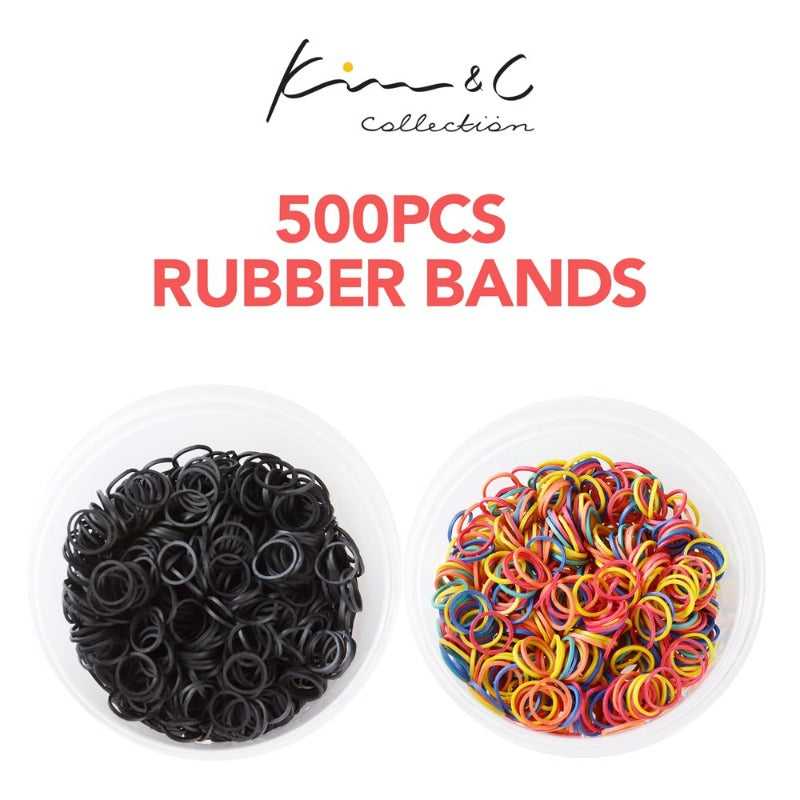 KIM & C 500pcs Rubber Bands Hair Care Products