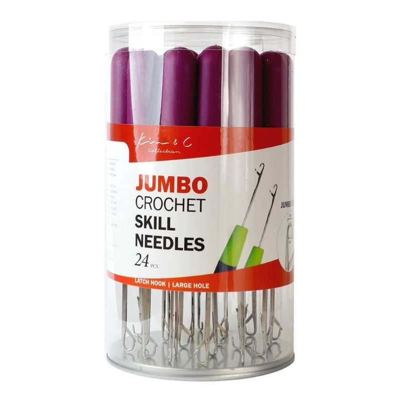 KIM & C Jumbo Crochet Skill Needles (24pcs/jar) 