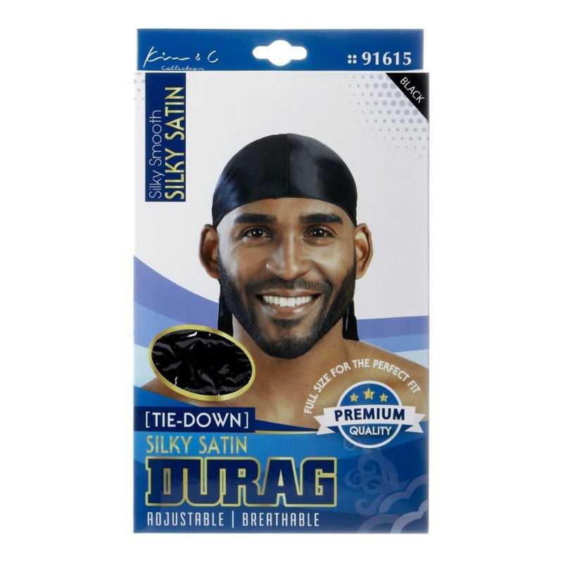 KIM & C Silky Satin Tie-Down Durag Hair Care Products