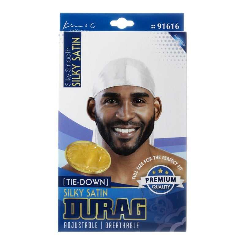 KIM & C Silky Satin Tie-Down Durag Hair Care Products