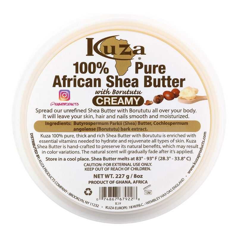 KUZA 100% Pure African Shea Butter Yellow [Creamy] Hair Care Products