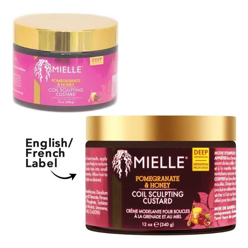 MIELLE Pomegranate & Honey Coil Sculpting Custard (12oz) Hair Care Products