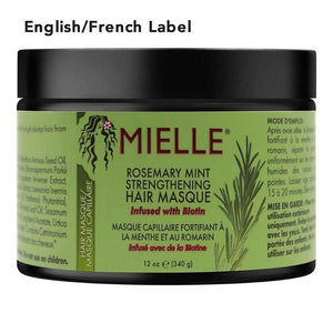 MIELLE Rosemary Mint Strengthening Hair Masque (12oz) Hair Care Products