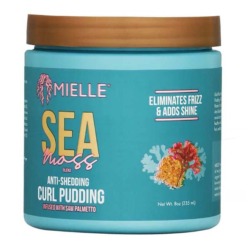 MIELLE Sea Moss Anti Shedding Curl Pudding (8oz) Hair Care Products