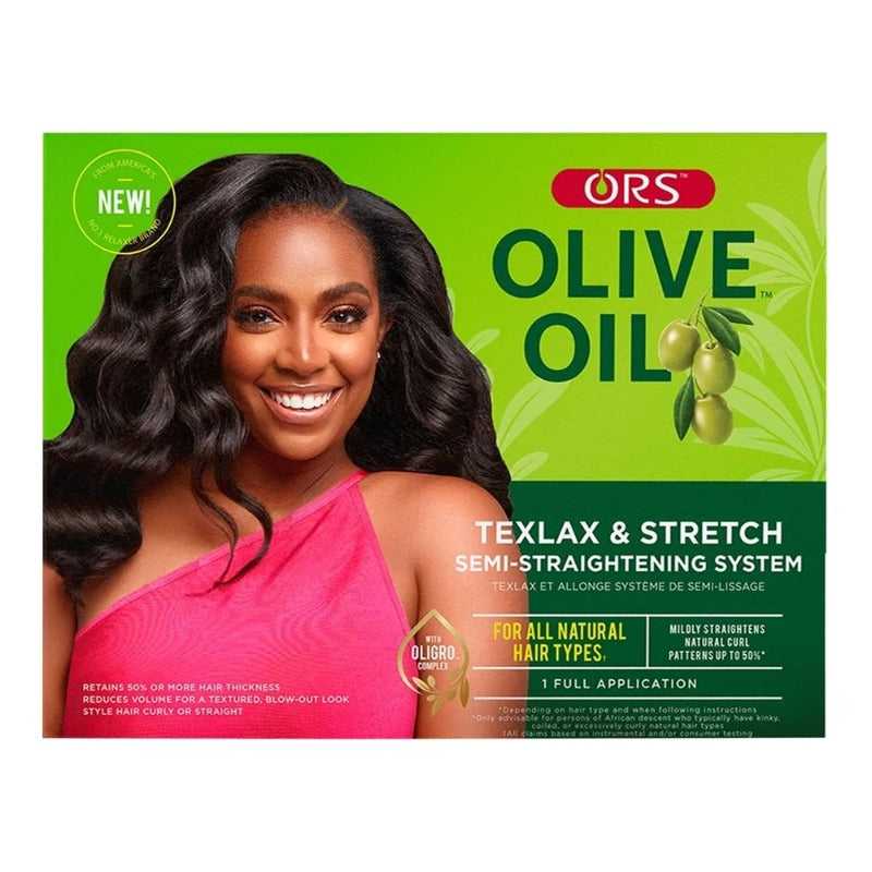 ORS Olive Oil Texlax & Stretch Semi Straightening System Hair Care Products