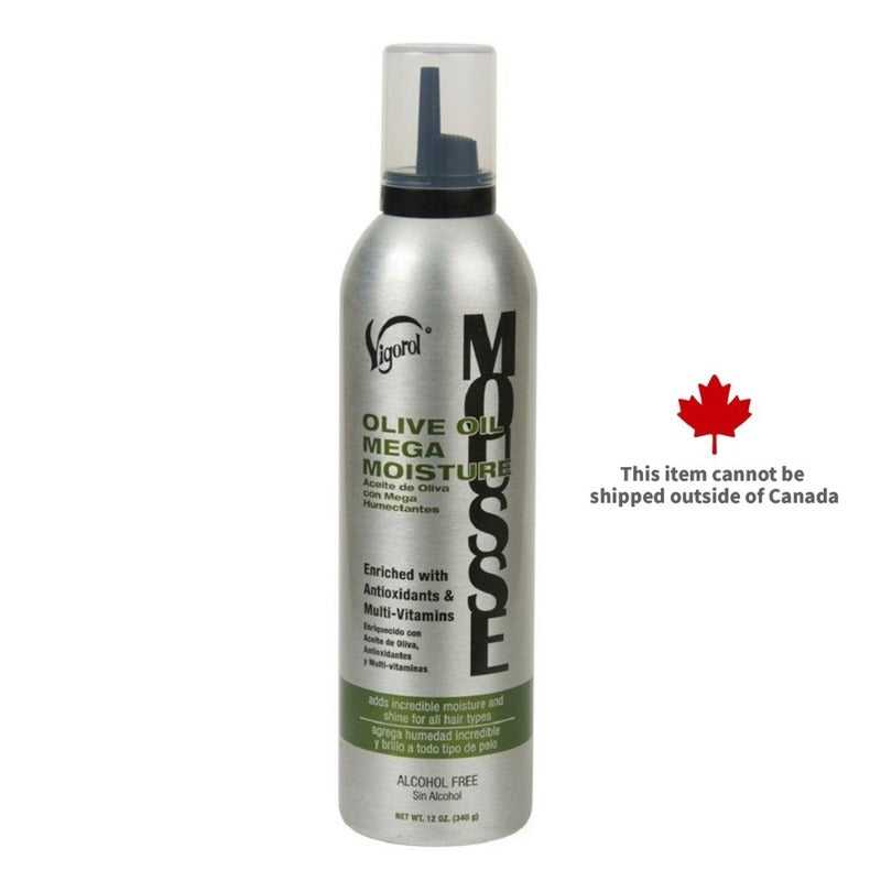 VIGOROL Olive Oil Mega Moisture Mousse (12oz) Hair Care Products