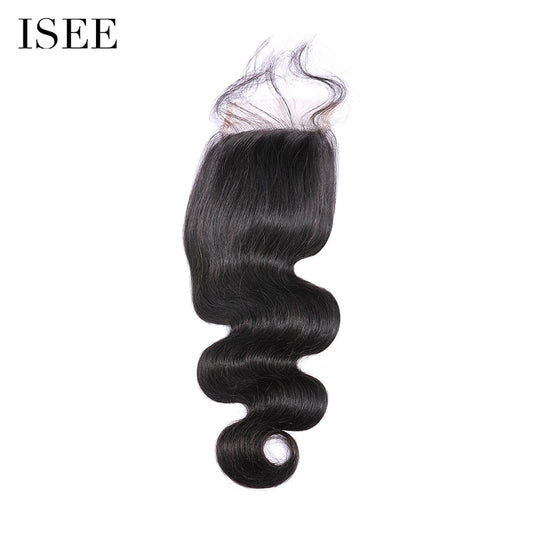 4*4 Lace Closure for All Hair Texture Single Closure with Pre Plucked Natural Hairline