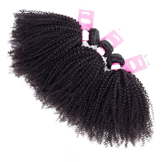 10A Grade 100% Human Virgin Hair Afro Curly Bundles with Frontal Deal