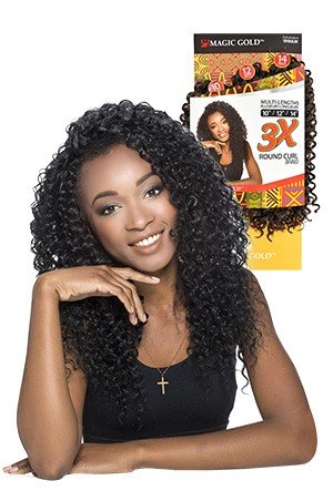 3X Round Curl Braid 10"/12"/14"