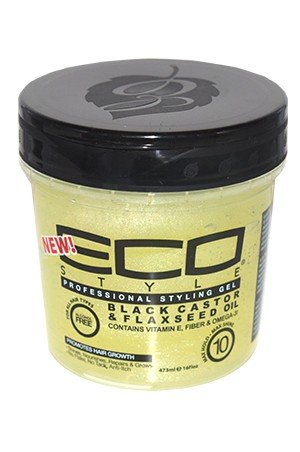 Eco Gel - Black Castor & Flaxseed Oil (16oz) #81A