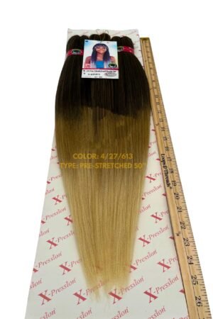 X-Pression 3X Pre-Stretched Braiding Hair – Color 4/27/613